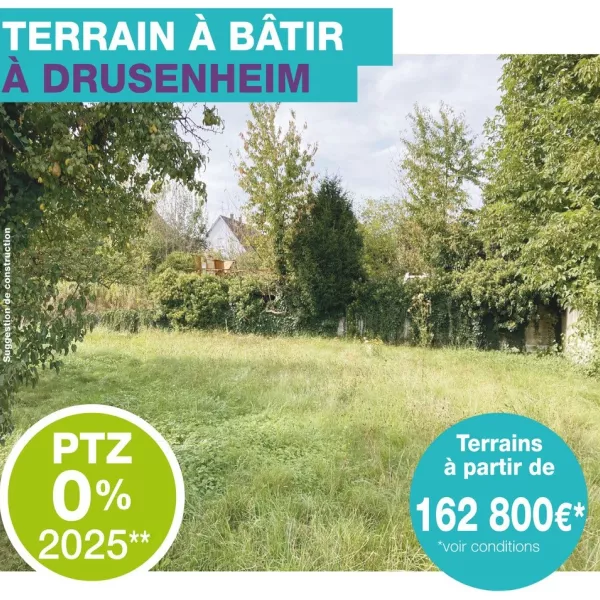 DRUSENHEIM - GRAND TERRAIN CONSTRUCTIBLE